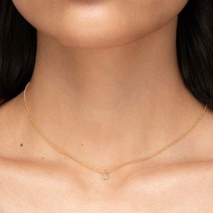 Mejuri Gold Vermeil and White Sapphire Choker